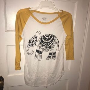 Elephant 3/4 sleeve shirt